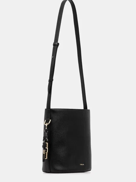 Кожаная сумка Furla черная