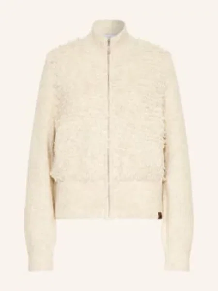 Rino & Pelle Pletený Svetr Malak Z Kombinace Materiálů režná