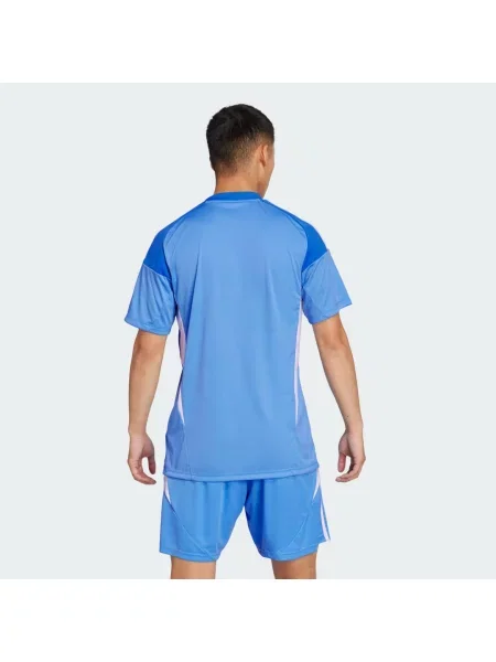 Koszulka sportowa Adidas z dżerseju niebieska