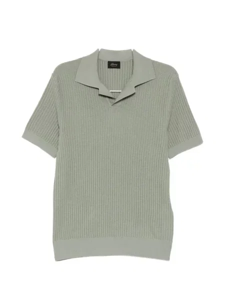 Tricou polo Brioni tricotate verde