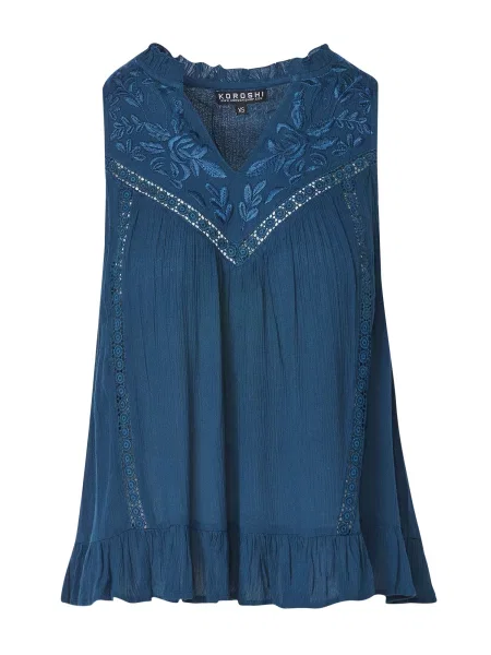 KOROSHI Bluză bleumarin