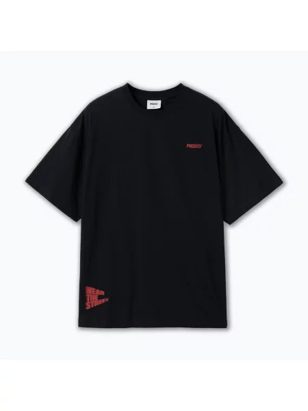 Tricou pentru bărbați PROSTO Wear The Street black negru