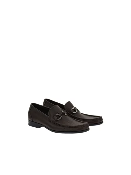 Półbuty Salvatore Ferragamo wsuwane brązowe