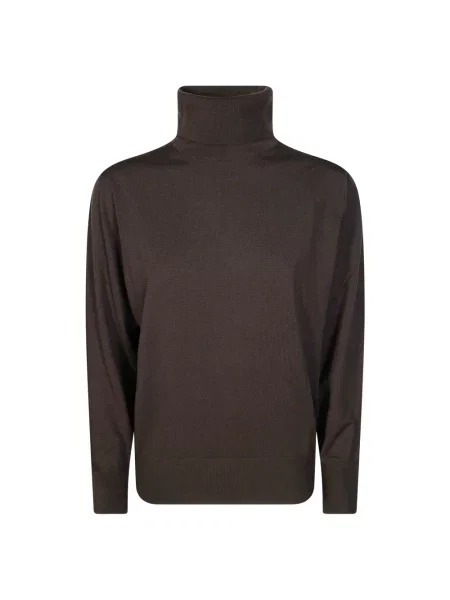 Sweter Incotex brązowy