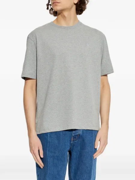 Tricou Etro cu broderie gri