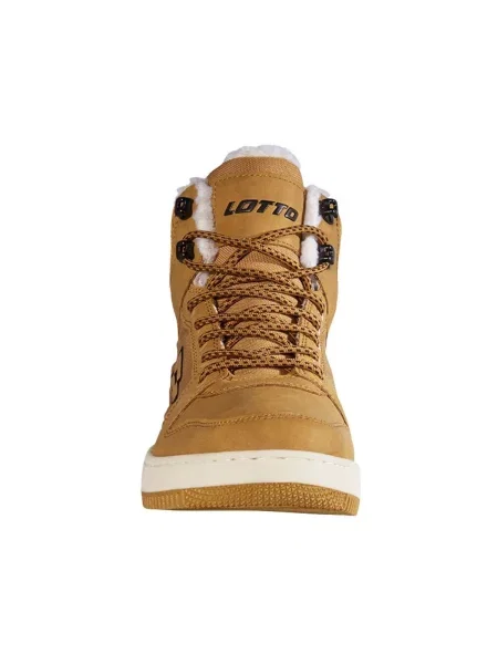 Tenisky Lotto s kožíškem hnědé