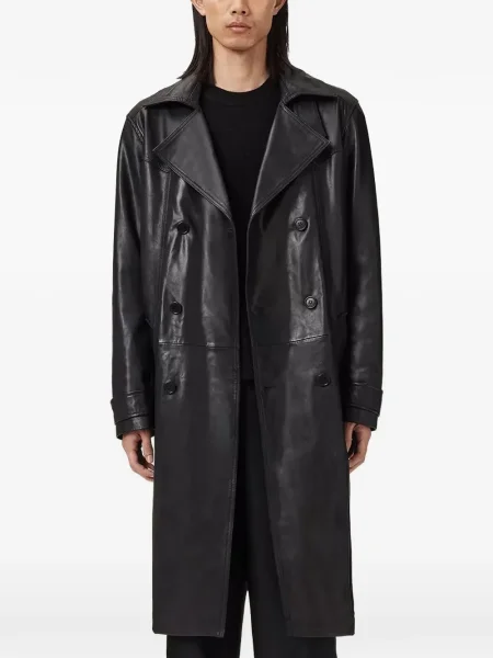 Trenci Allsaints din piele negru