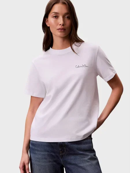 Класична футболка Calvin Klein Jeans біла