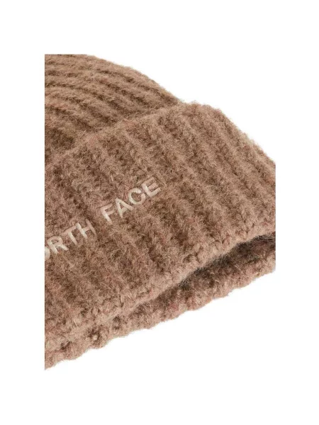 The North Face čiapka beanie dámska s prímesou merína Fohair hnedá