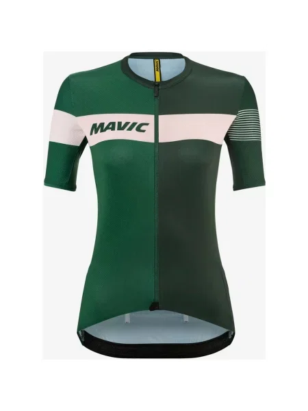 Koszulka rowerowa Mavic Ksyrium Pro różowa XS zielona