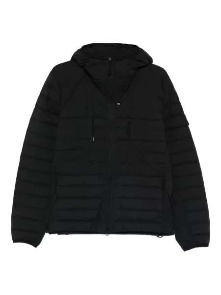 Geacă Stone Island cu glugă cu strasuri negru