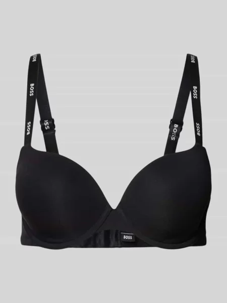 Biustonosz w jednolitym kolorze model ‘UNDERWIRE’ czarny