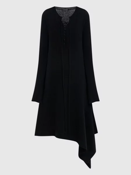 Асиметрична сукня Serafino з вовни Ann Demeulemeester чорна