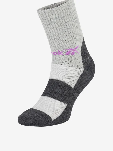 Ponožky Vysoké Unisex Reebok sivá