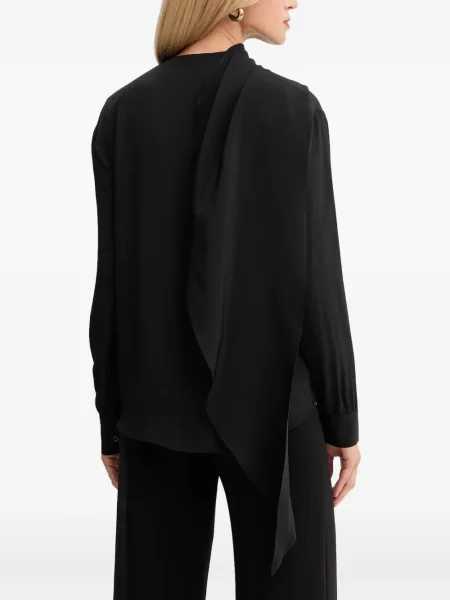Top Simona Corsellini drapat lung negru