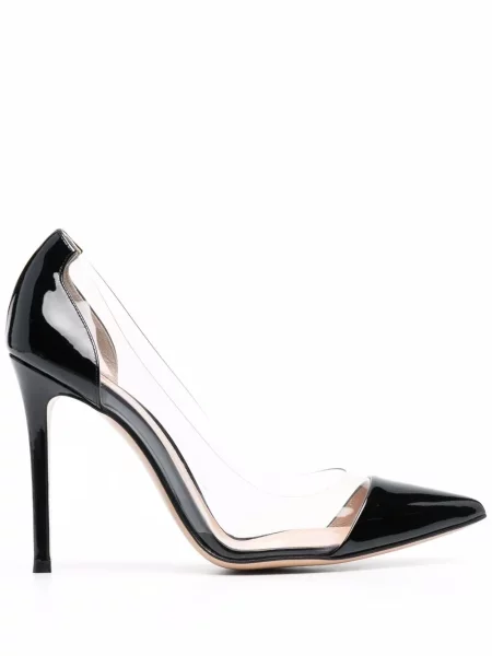 Pantofi cu toc Gianvito Rossi din piele de lac negru