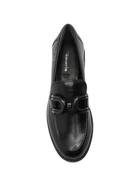 Pantofi loafer Tamaris cu cataramă chunky negru