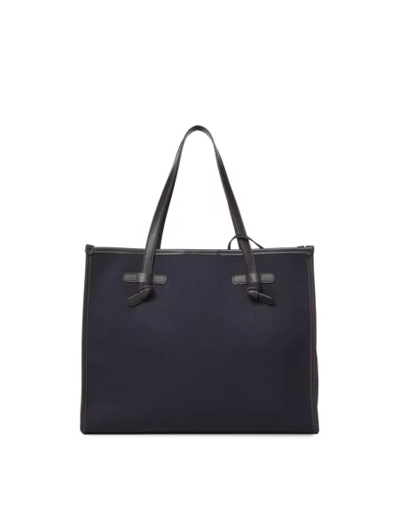 Shopperka Gianni Chiarini skórzana niebieska