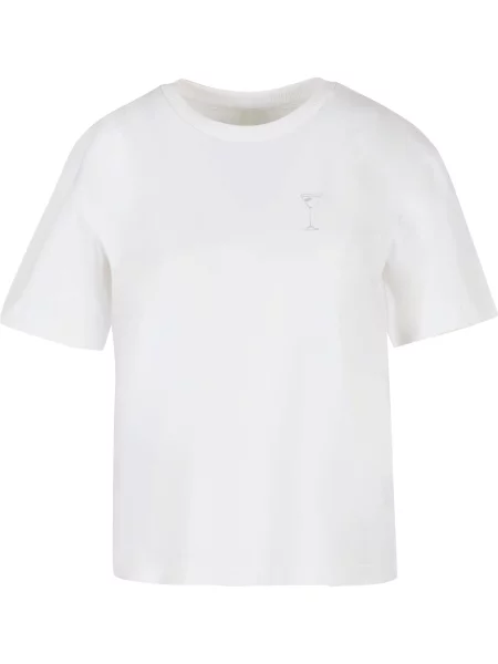 Miss Tee Tricou Shake Sip Smile lila alb