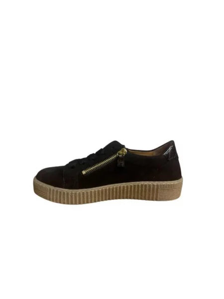 Sneakersy Gabor skórzane brązowe