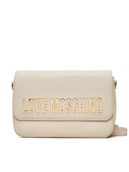 Ročna torba LOVE MOSCHINO Écru