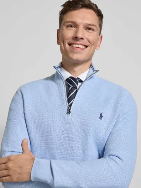Niebieski Sweter Polo Ralph Lauren błękitny