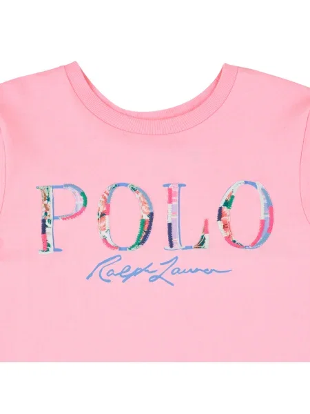 Tricou polo copii Polo Ralph Lauren roz