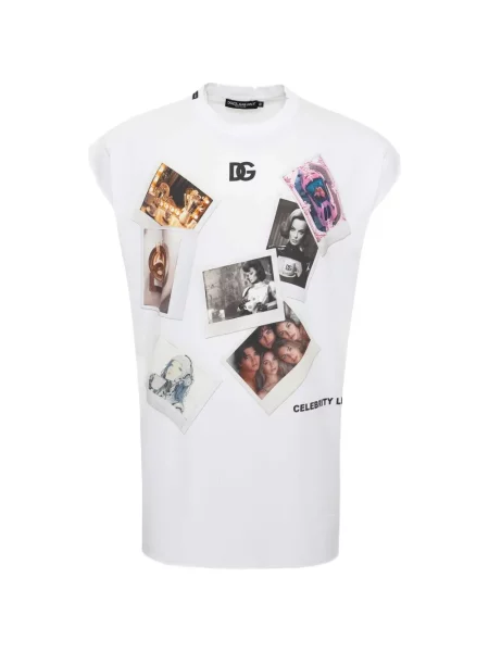 Tricou Dolce & Gabbana cu imagine alb