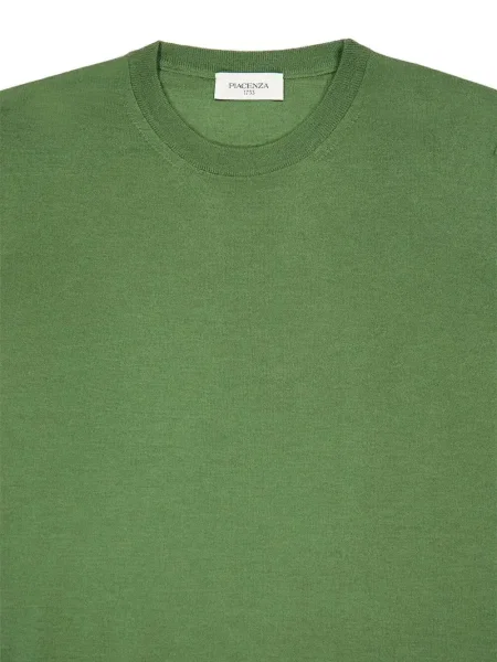 Pulover Piacenza Cashmere de lână verde
