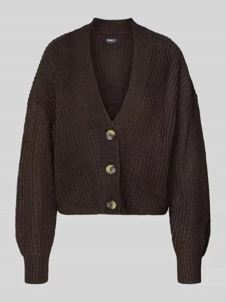 Kurtka z dzianiny o kroju regular fit z jednorzędową listwą guzikową model ‘CAROLSPRING’ Only