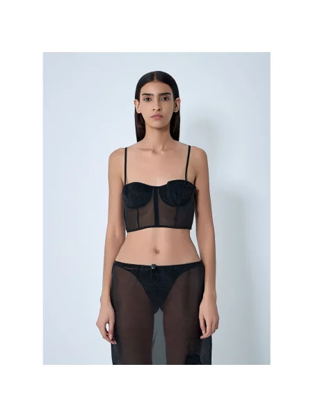 Top Cecilie Bahnsen czarny