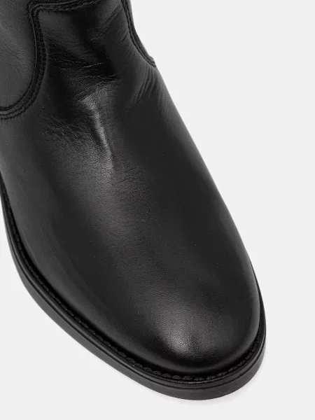 Кожаные сапоги Steve Madden черные