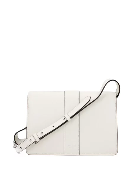 Body Jimmy Choo din piele cu cataramă alb