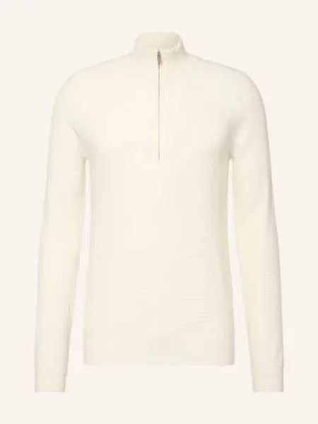 Reiss Sweter Z Kaszmiru Typu Troyer Tristan weiss biały