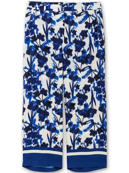 SHEEGO Pantaloni albastru / albastru noapte alb