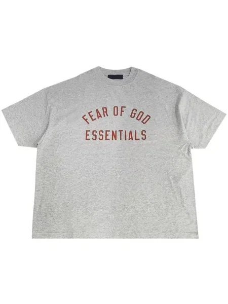 Tricou Fear Of God Essentials cu imagine gri