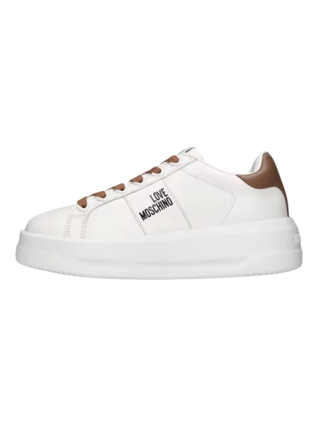 Sneakersy Love Moschino skórzane białe