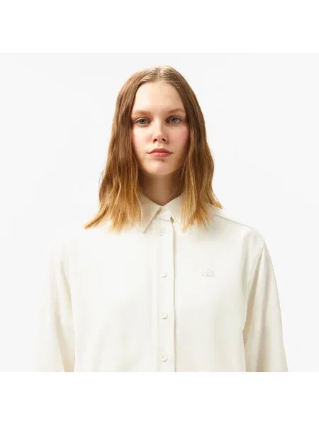 Lacoste Koszula Regular Fit biała