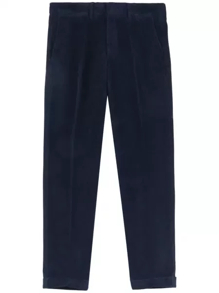 Pantaloni de bumbac Fay stretch albastru