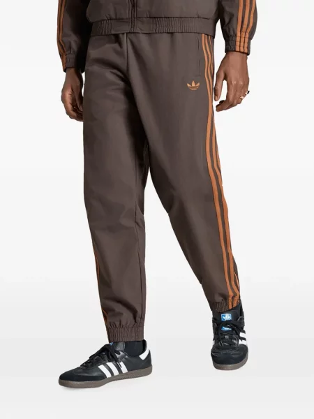 Tricou Adidas cu dungi clasic alergare maro