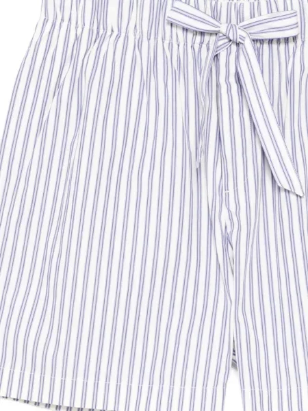 Pantaloni scurți Tekla din poplin alb