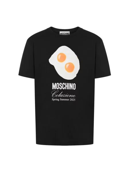 Koszulka Moschino z nadrukiem czarna