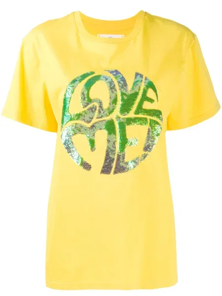 Tricou Alberta Ferretti cu imagine galben