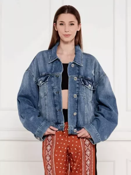 Pinko Geacă GABORONE | Oversize fit albastru