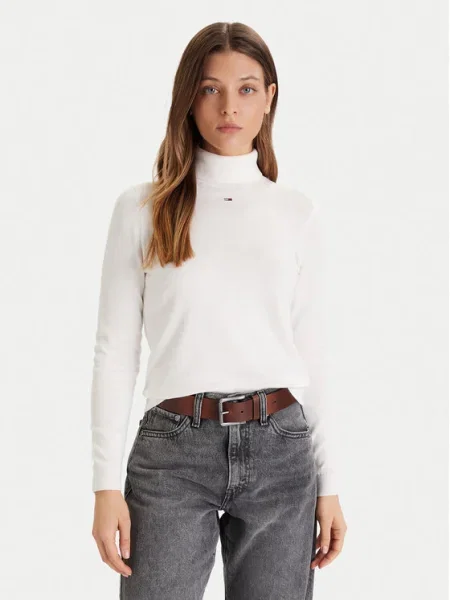 Водолазка Tommy Jeans бяло