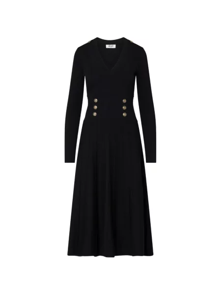 Rochie midi Liu Jo tricotate negru