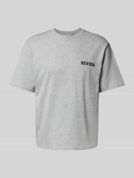 T-shirt o kroju regular fit z mieszanki bawełny i Review