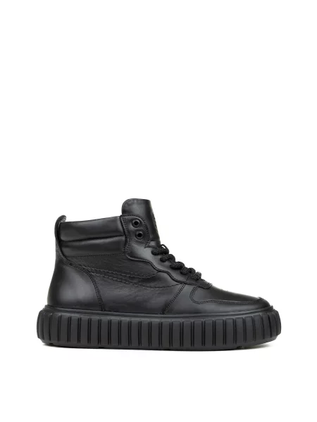 Шкіряні Черевики Alex Bell чорний