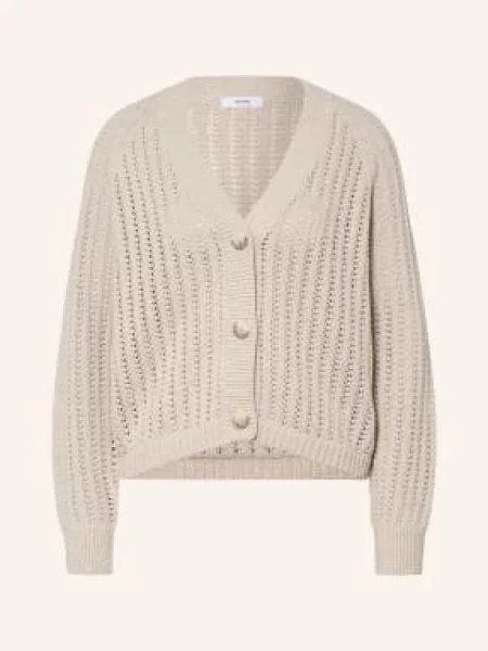 Reiss Kardigan Constance Z Lnu beige beżowy