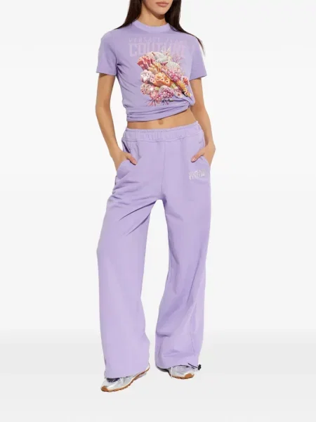 Tricou Versace Jeans Couture violet